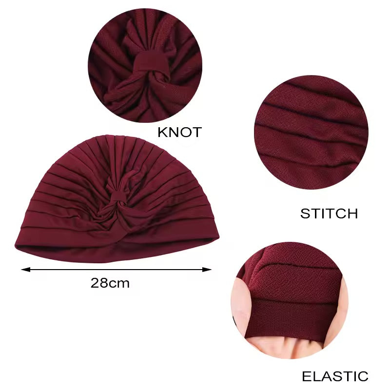 Pleated Twist Turban